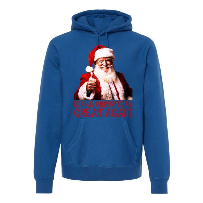 Funny Santa Trump Make Christmas Great Again Gift Premium Hoodie