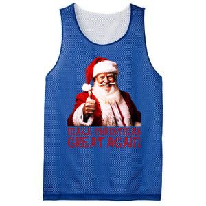 Funny Santa Trump Make Christmas Great Again Gift Mesh Reversible Basketball Jersey Tank