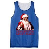 Funny Santa Trump Make Christmas Great Again Gift Mesh Reversible Basketball Jersey Tank