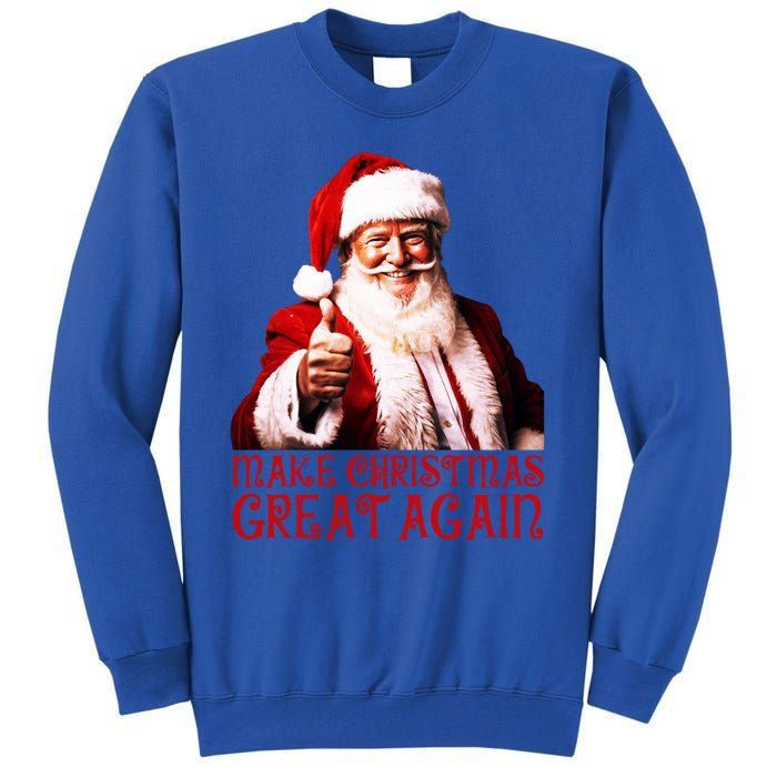 Funny Santa Trump Make Christmas Great Again Gift Tall Sweatshirt