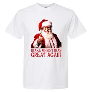 Funny Santa Trump Make Christmas Great Again Gift Garment-Dyed Heavyweight T-Shirt