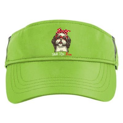 Funny Shih Tzu Mom For Shih Tzu Dog Lovers Premium Adult Drive Performance Visor