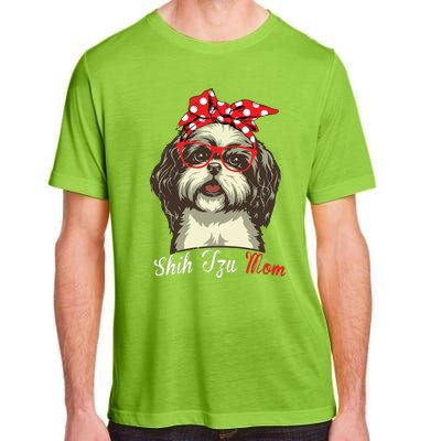 Funny Shih Tzu Mom For Shih Tzu Dog Lovers Premium Adult ChromaSoft Performance T-Shirt