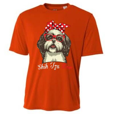 Funny Shih Tzu Mom For Shih Tzu Dog Lovers Premium Cooling Performance Crew T-Shirt