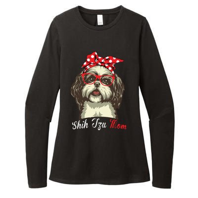 Funny Shih Tzu Mom For Shih Tzu Dog Lovers Premium Womens CVC Long Sleeve Shirt