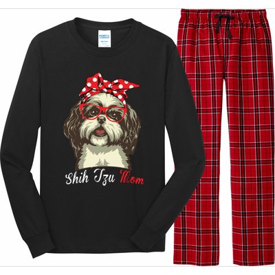 Funny Shih Tzu Mom For Shih Tzu Dog Lovers Premium Long Sleeve Pajama Set