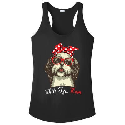 Funny Shih Tzu Mom For Shih Tzu Dog Lovers Premium Ladies PosiCharge Competitor Racerback Tank