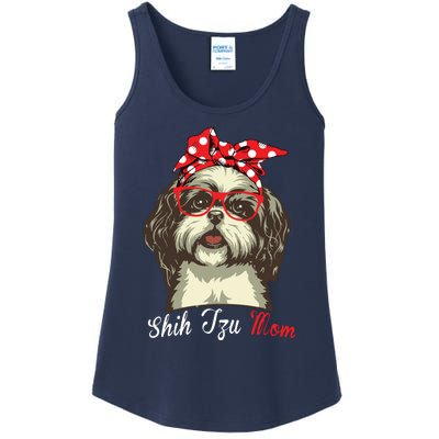 Funny Shih Tzu Mom For Shih Tzu Dog Lovers Premium Ladies Essential Tank