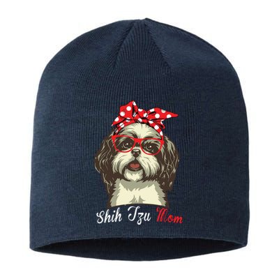 Funny Shih Tzu Mom For Shih Tzu Dog Lovers Premium Sustainable Beanie