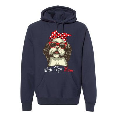 Funny Shih Tzu Mom For Shih Tzu Dog Lovers Premium Premium Hoodie