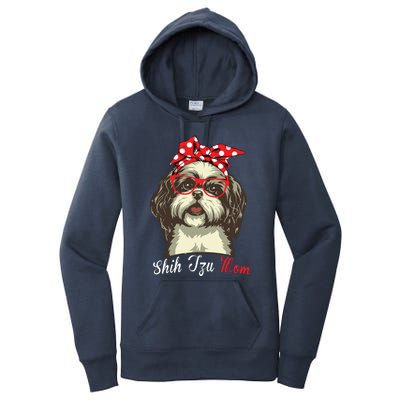 Funny Shih Tzu Mom For Shih Tzu Dog Lovers Premium Women's Pullover Hoodie