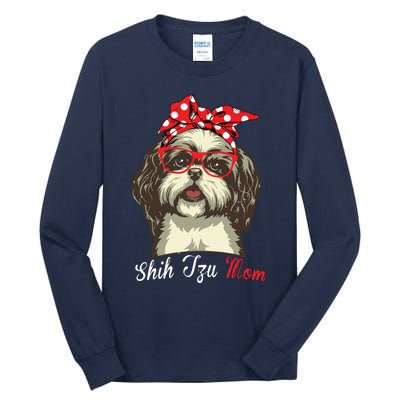 Funny Shih Tzu Mom For Shih Tzu Dog Lovers Premium Tall Long Sleeve T-Shirt