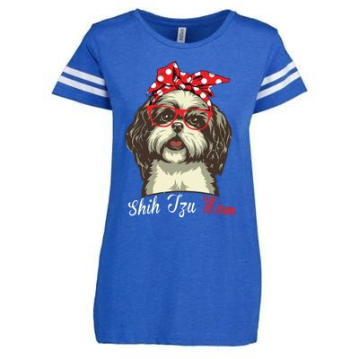 Funny Shih Tzu Mom For Shih Tzu Dog Lovers Premium Enza Ladies Jersey Football T-Shirt