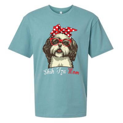 Funny Shih Tzu Mom For Shih Tzu Dog Lovers Premium Sueded Cloud Jersey T-Shirt