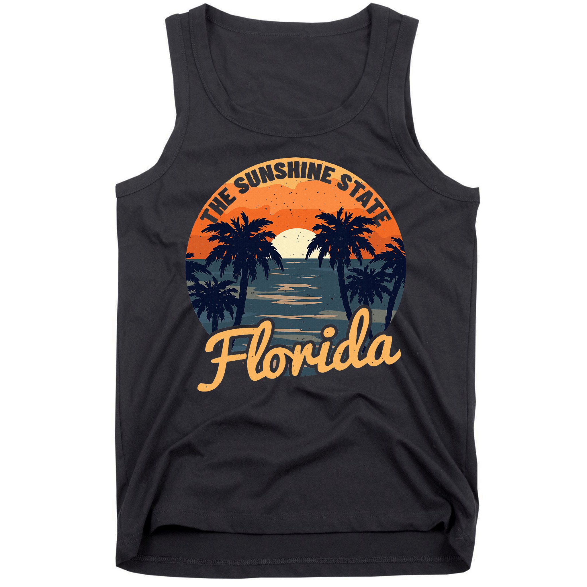 Florida Sunset Throwback Design Classic Tank Top
