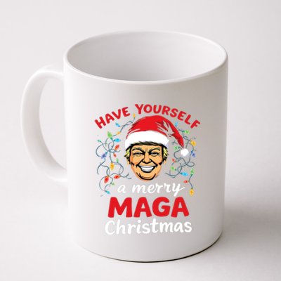 Funny Santa Trump Have Yourself A Merry Maga Christmas Xmas Coffee Mug