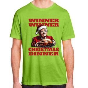 Funny Santa Trump Winner Winner Christmas Dinner Xmas Adult ChromaSoft Performance T-Shirt