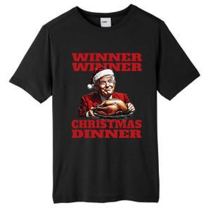 Funny Santa Trump Winner Winner Christmas Dinner Xmas Tall Fusion ChromaSoft Performance T-Shirt