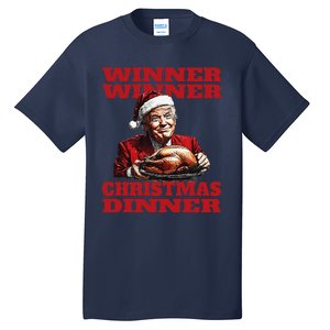 Funny Santa Trump Winner Winner Christmas Dinner Xmas Tall T-Shirt