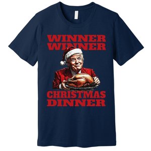 Funny Santa Trump Winner Winner Christmas Dinner Xmas Premium T-Shirt