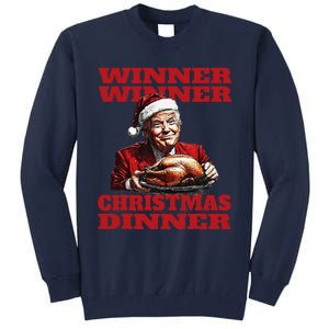 Funny Santa Trump Winner Winner Christmas Dinner Xmas Tall Sweatshirt