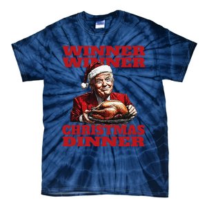 Funny Santa Trump Winner Winner Christmas Dinner Xmas Tie-Dye T-Shirt