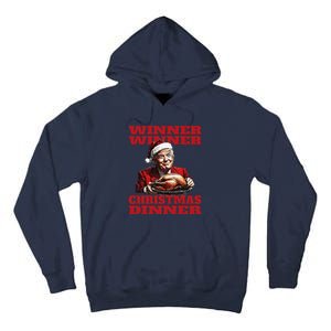 Funny Santa Trump Winner Winner Christmas Dinner Xmas Tall Hoodie