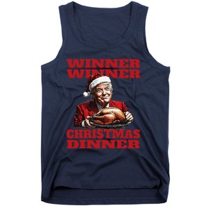 Funny Santa Trump Winner Winner Christmas Dinner Xmas Tank Top