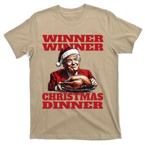 Funny Santa Trump Winner Winner Christmas Dinner Xmas T-Shirt