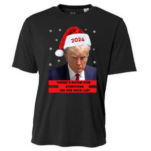 Funny Santa Trump ThereS Room For Everyone On The Nice List Cooling Performance Crew T-Shirt