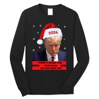 Funny Santa Trump ThereS Room For Everyone On The Nice List Long Sleeve Shirt