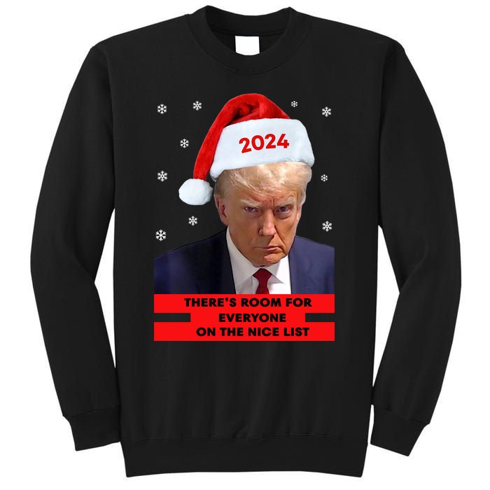 Funny Santa Trump ThereS Room For Everyone On The Nice List Sweatshirt