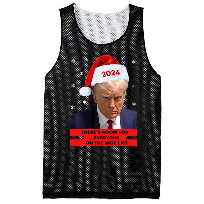 Funny Santa Trump ThereS Room For Everyone On The Nice List Mesh Reversible Basketball Jersey Tank