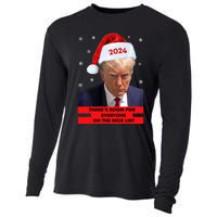 Funny Santa Trump ThereS Room For Everyone On The Nice List Cooling Performance Long Sleeve Crew