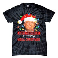 Funny Santa Trump Have Yourself A Merry Maga Christmas Xmas Tie-Dye T-Shirt