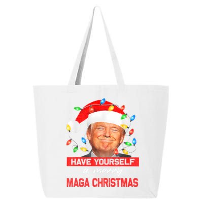 Funny Santa Trump Have Yourself A Merry Maga Christmas Xmas 25L Jumbo Tote