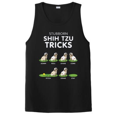 Funny Shih Tzu Trick For Men Women Kids Dog Lover PosiCharge Competitor Tank