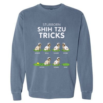 Funny Shih Tzu Trick For Men Women Kids Dog Lover Garment-Dyed Sweatshirt