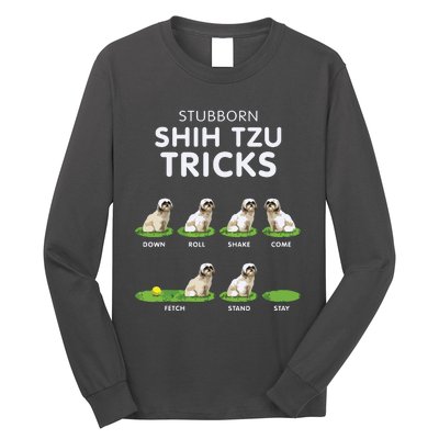 Funny Shih Tzu Trick For Men Women Kids Dog Lover Long Sleeve Shirt