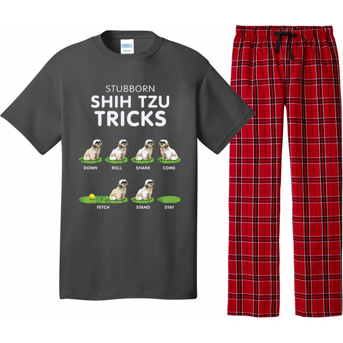 Funny Shih Tzu Trick For Men Women Kids Dog Lover Pajama Set