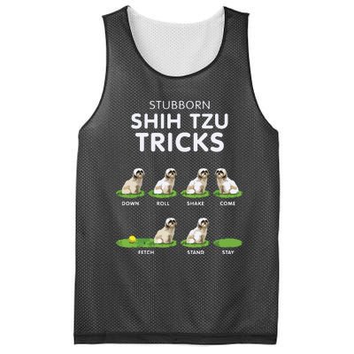 Funny Shih Tzu Trick For Men Women Kids Dog Lover Mesh Reversible Basketball Jersey Tank