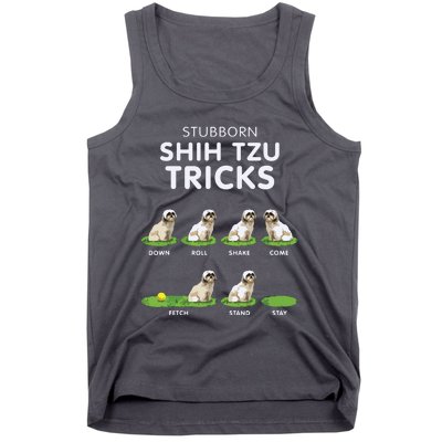 Funny Shih Tzu Trick For Men Women Kids Dog Lover Tank Top