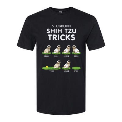 Funny Shih Tzu Trick For Men Women Kids Dog Lover Softstyle CVC T-Shirt