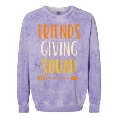 Friendsgiving Squad Thanksgiving Friendship FriendsGiving Colorblast Crewneck Sweatshirt