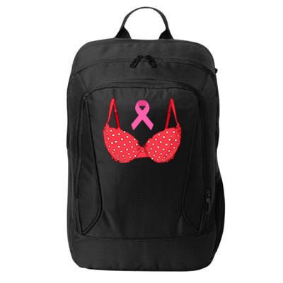 Funny Save The Tatas Pink Ribbon Breast Cancer Awareness Gift City Backpack