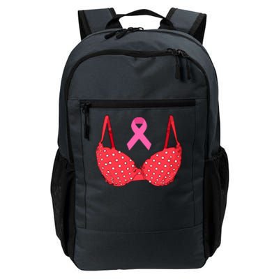 Funny Save The Tatas Pink Ribbon Breast Cancer Awareness Gift Daily Commute Backpack