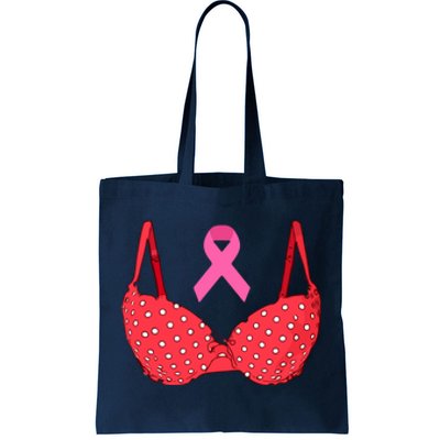 Funny Save The Tatas Pink Ribbon Breast Cancer Awareness Gift Tote Bag