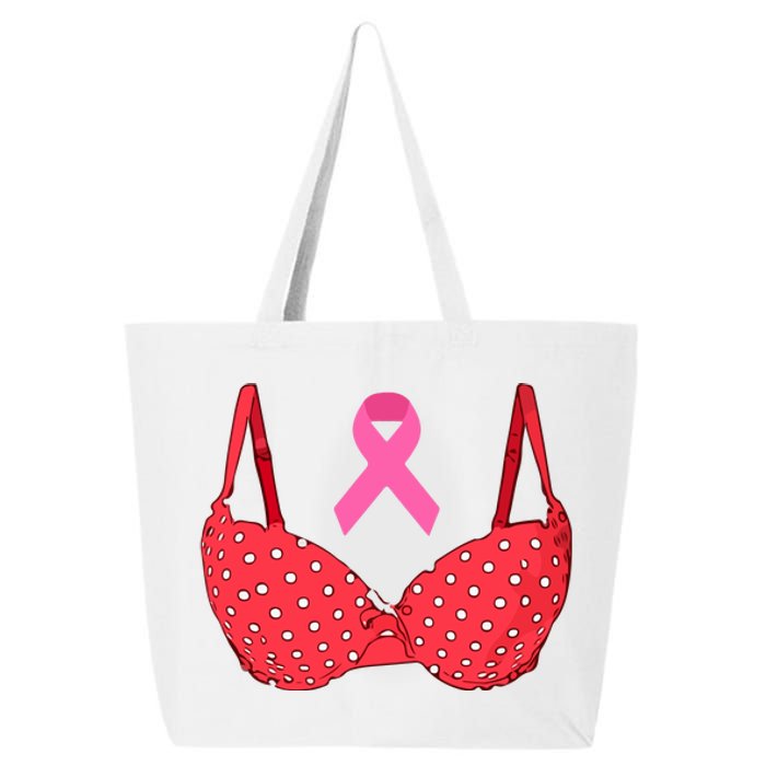 Funny Save The Tatas Pink Ribbon Breast Cancer Awareness Gift 25L Jumbo Tote