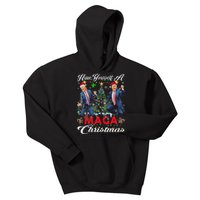 Funny Santa Trump Have Yourself A Merry Maga Christmas Xmas Kids Hoodie