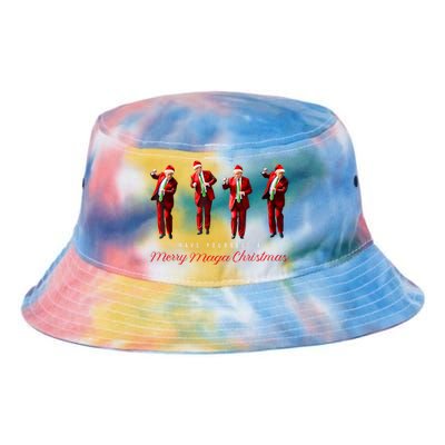 Funny Santa Trump Have Yourself A Merry Maga Christmas Xmas Tie Dye Newport Bucket Hat